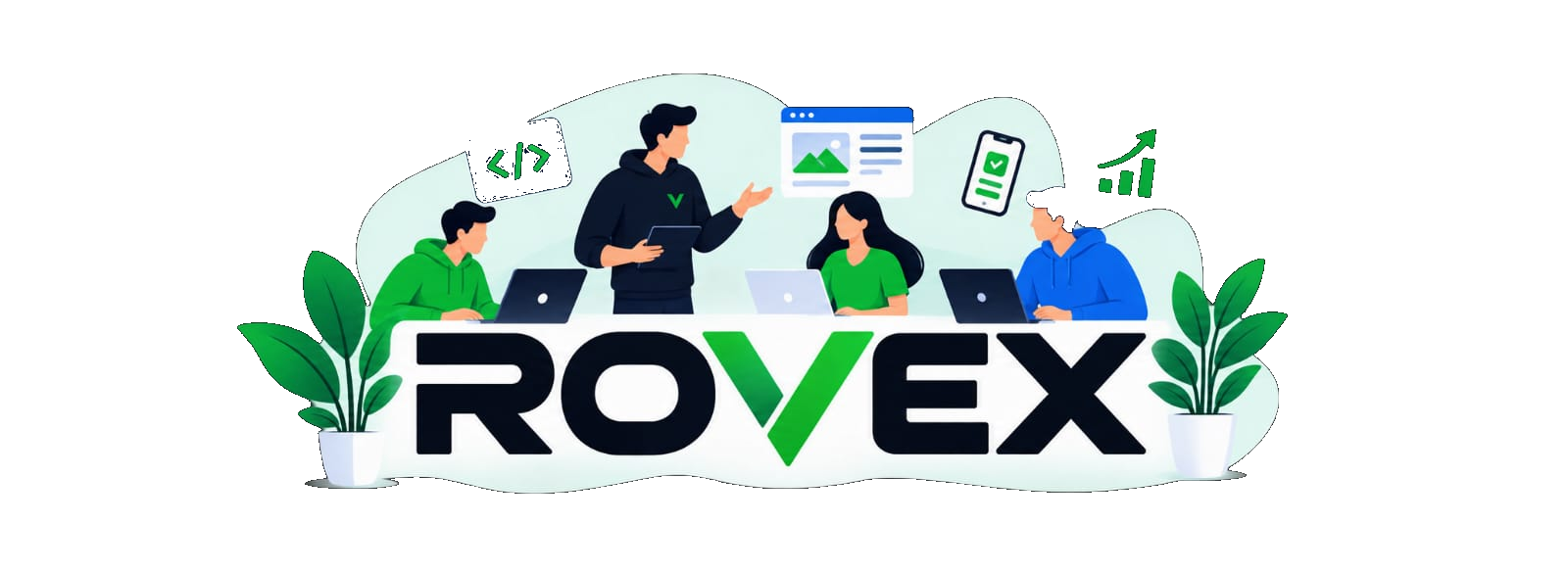 ROVEX komanda və texnologiya illüstrasiyası